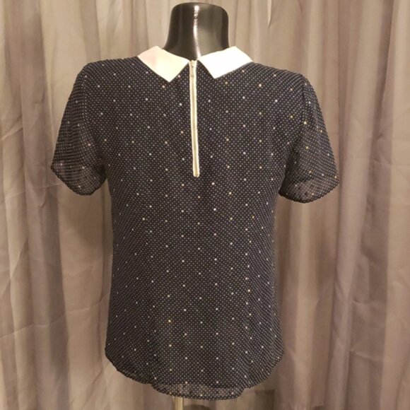 Ann Taylor Collared Blouse - Picture 2 of 4
